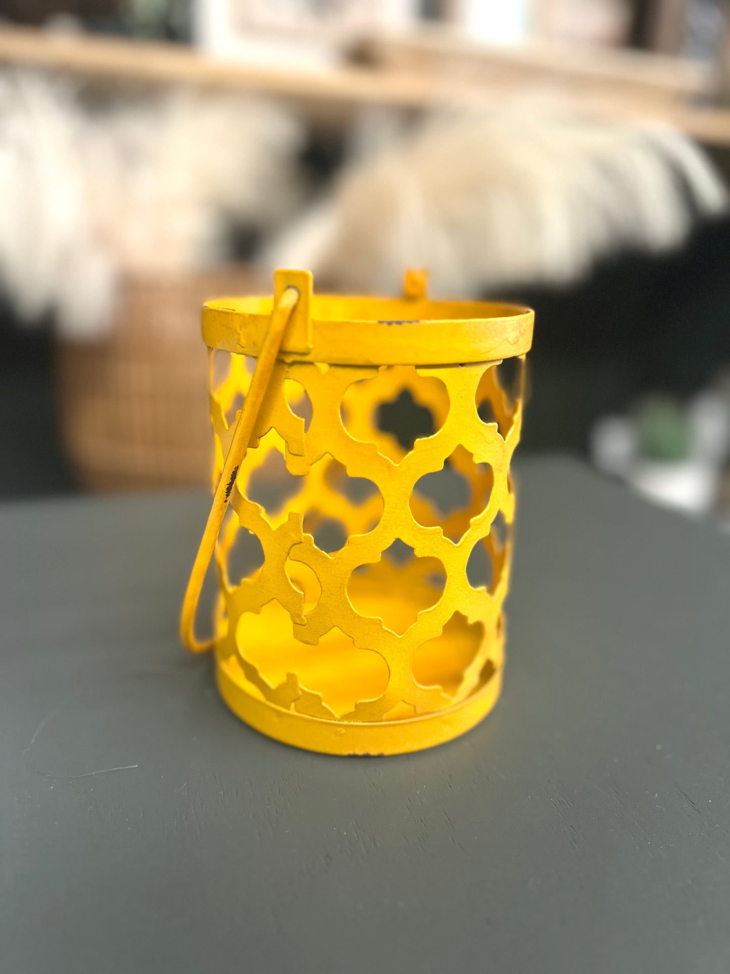 Cutout Mustard Lantern