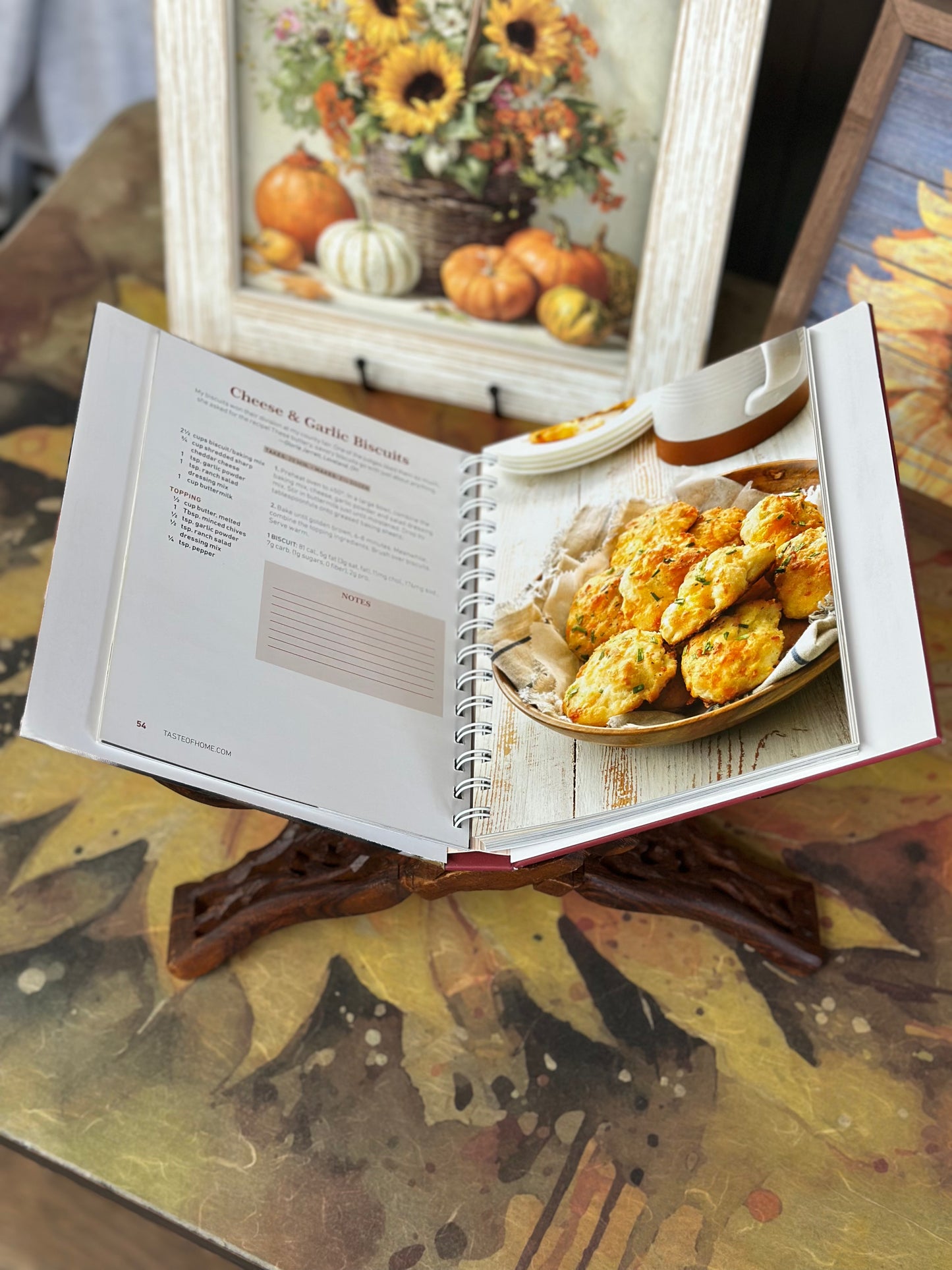 Antique Wood Cookbook Holder