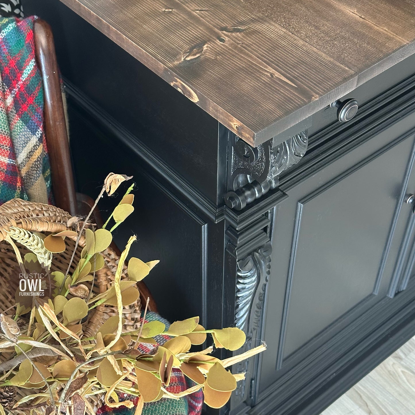 Black Vintage Cabinet