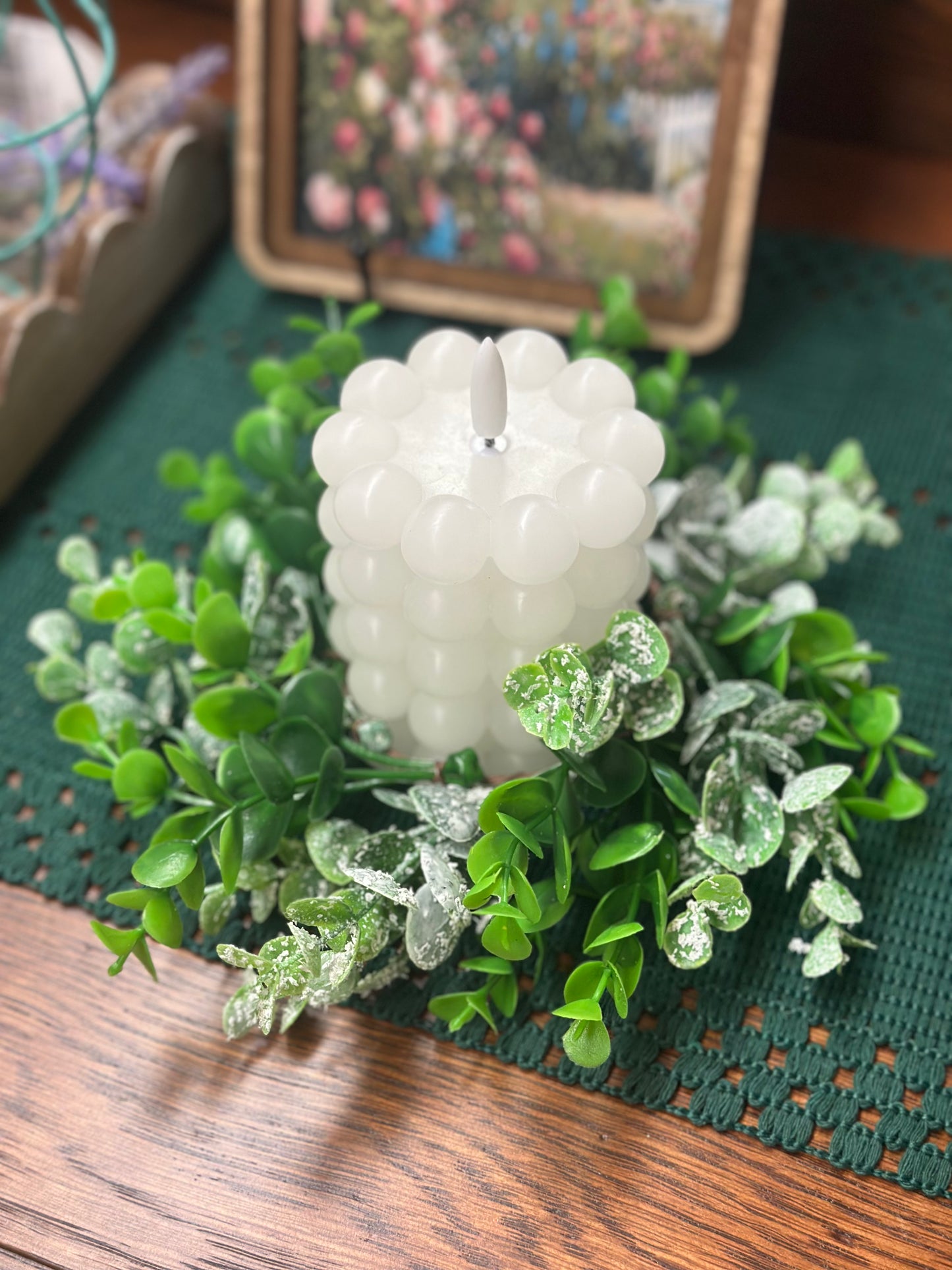 Eucalyptus Candle Ring/Wreath