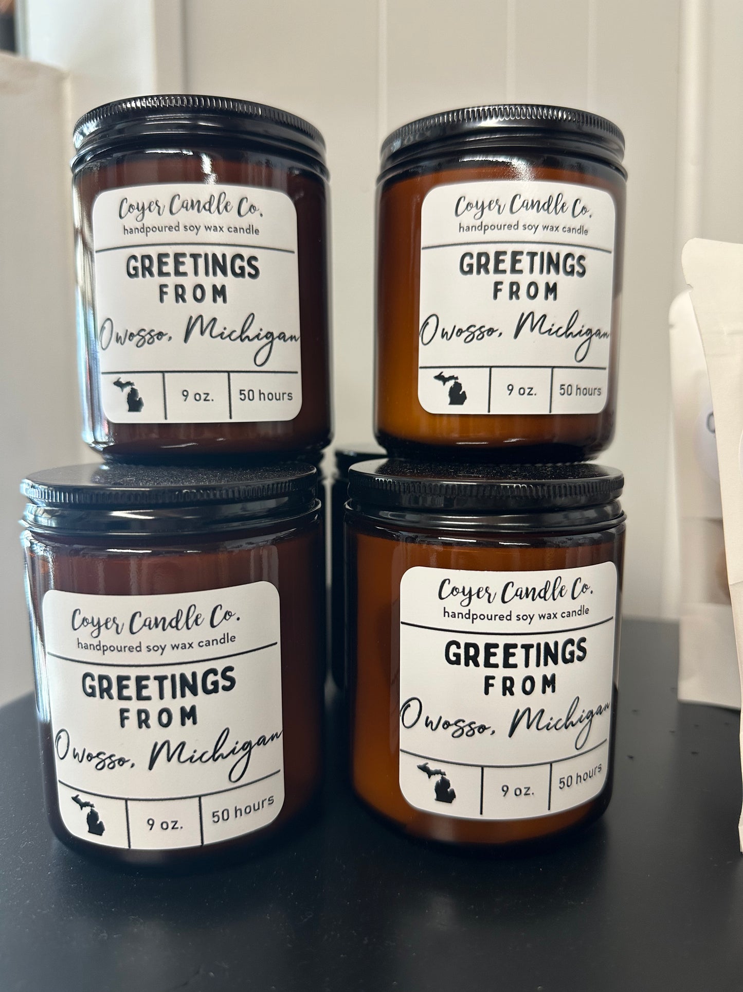 9 oz. Smoked Jar Greetings From "Your City + Region"