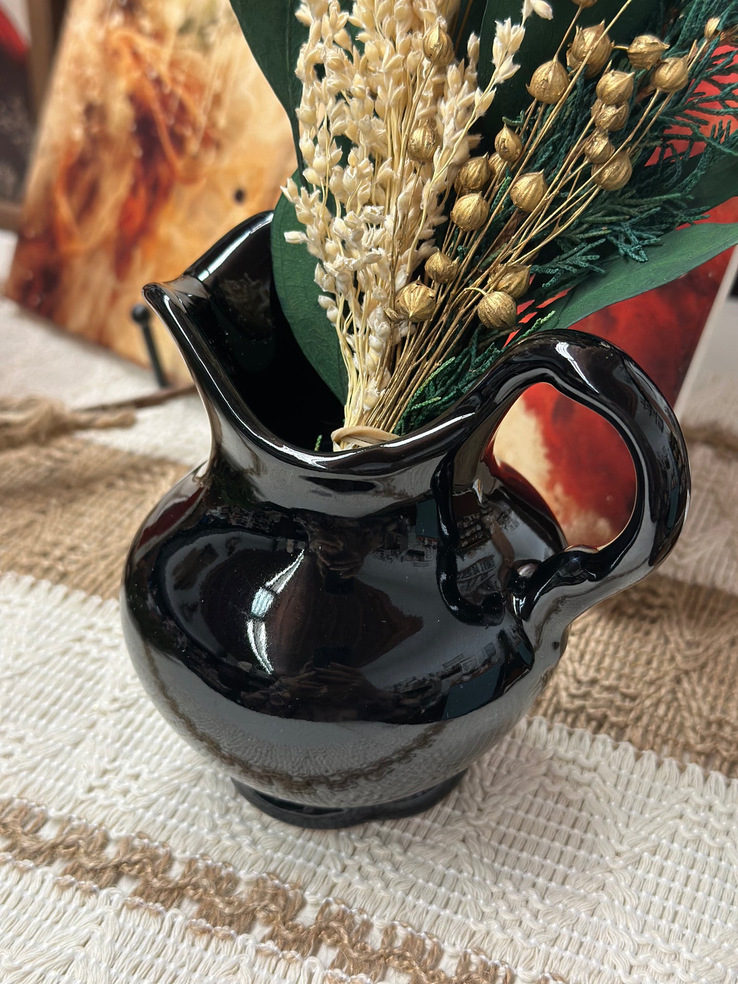 Black Vintage Pitcher