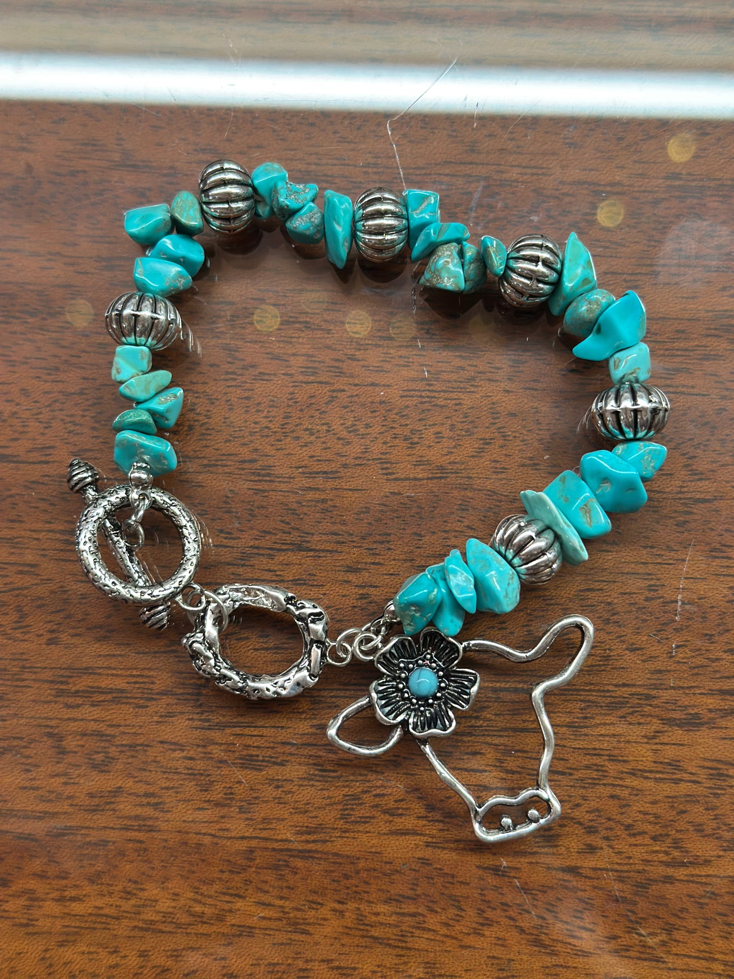Turquoise Cow Bracelet