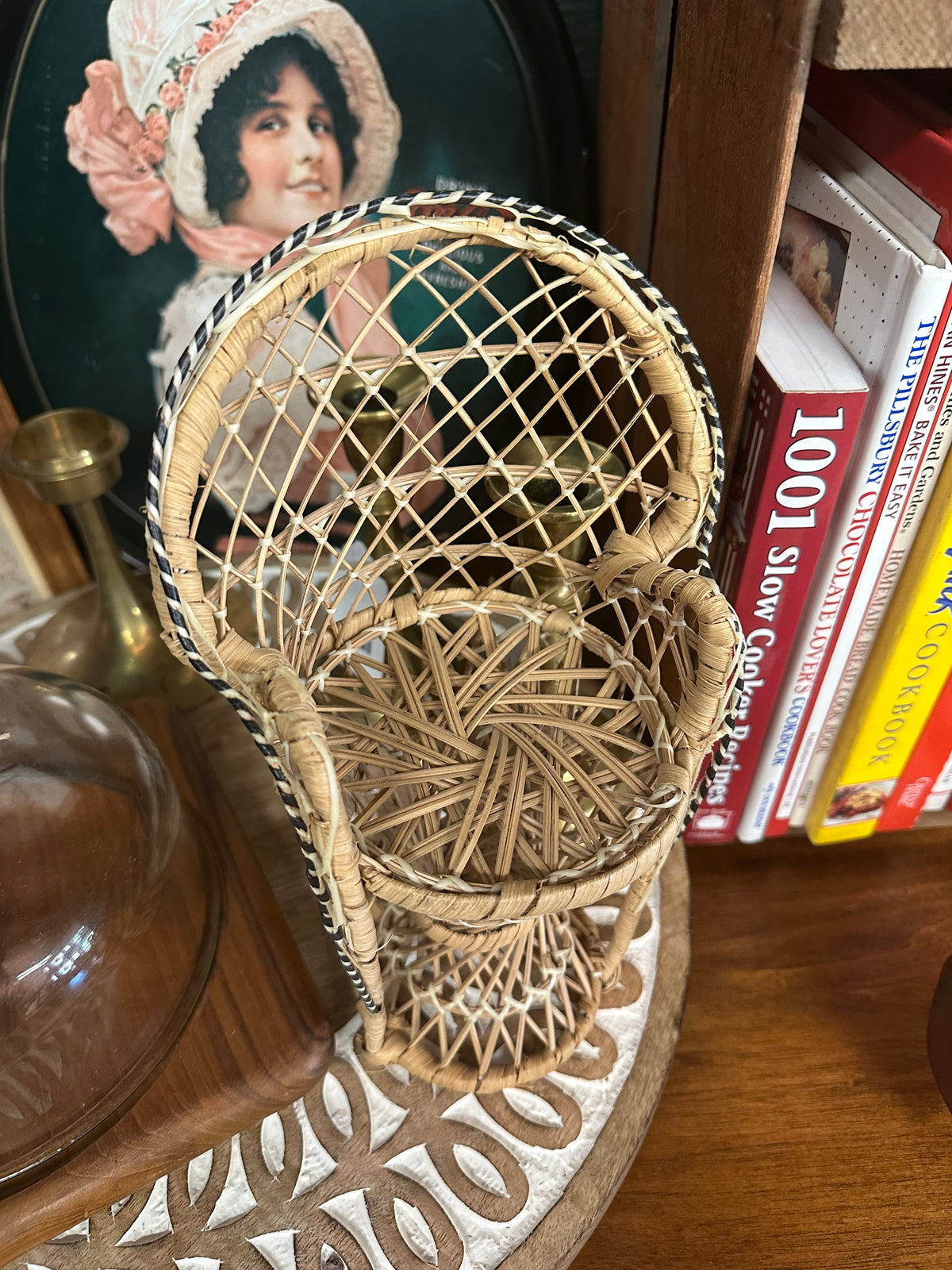 Miniature Wicker Peacock Chair