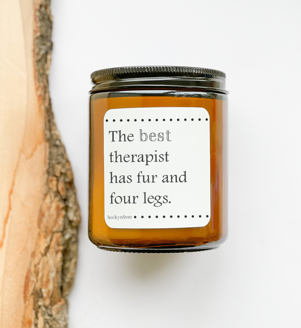 9 oz Smoked Jar Candle Lucky Oliver Collection (Dog Lovers)