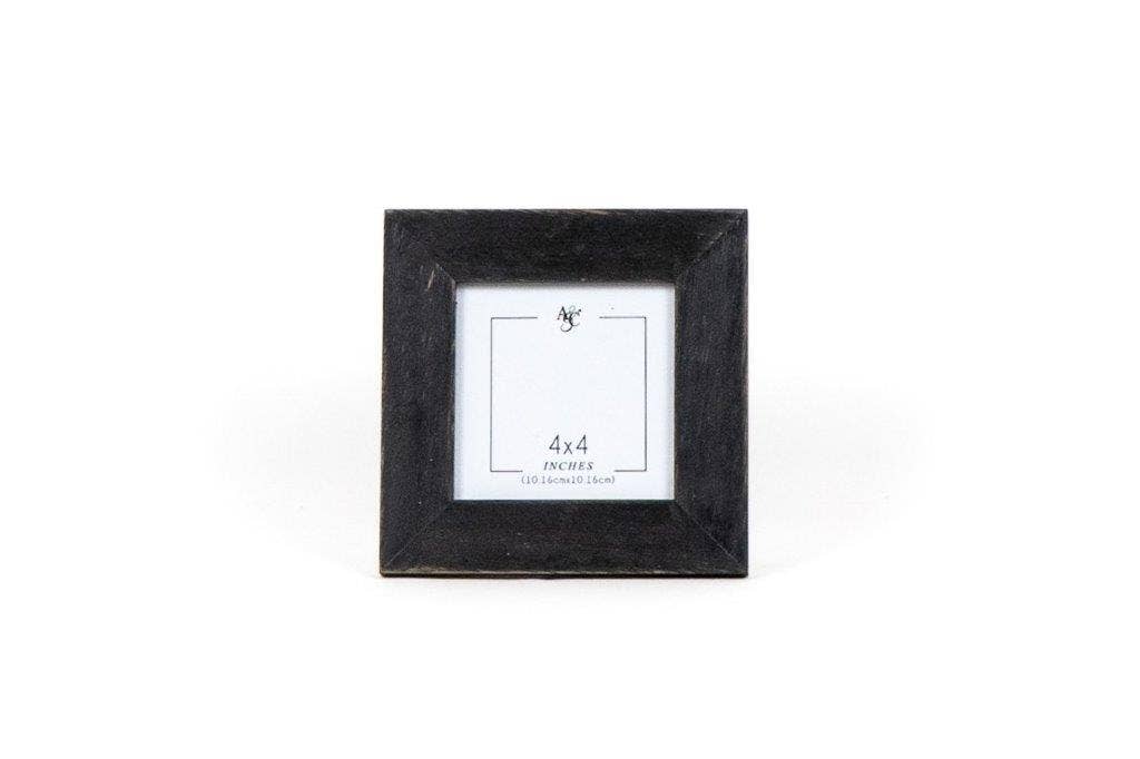 4X4 Black Wood Solid Photo Frame