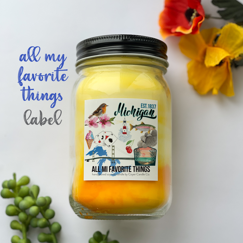 16 oz. Jar Candles - Michigan Designs Collection