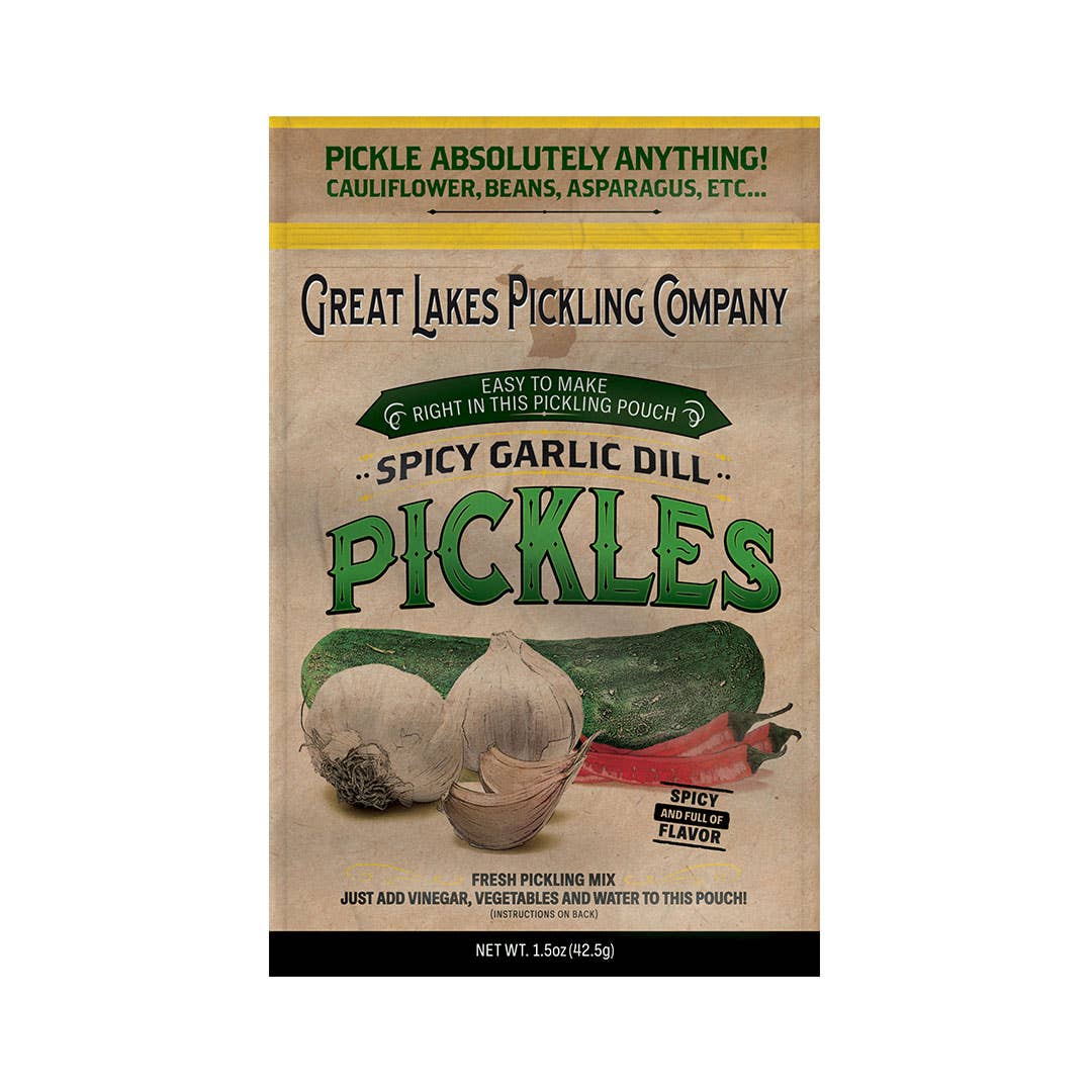 Spicy Garlic Dill Easy-to-Make Pickling Pouch