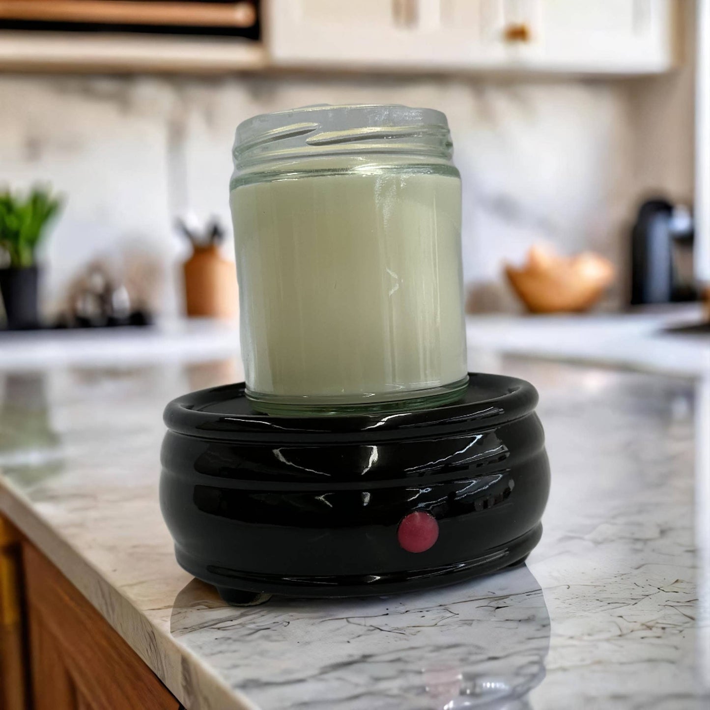 Electric Ceramic Wax Melt and Candle Warmer - Black
