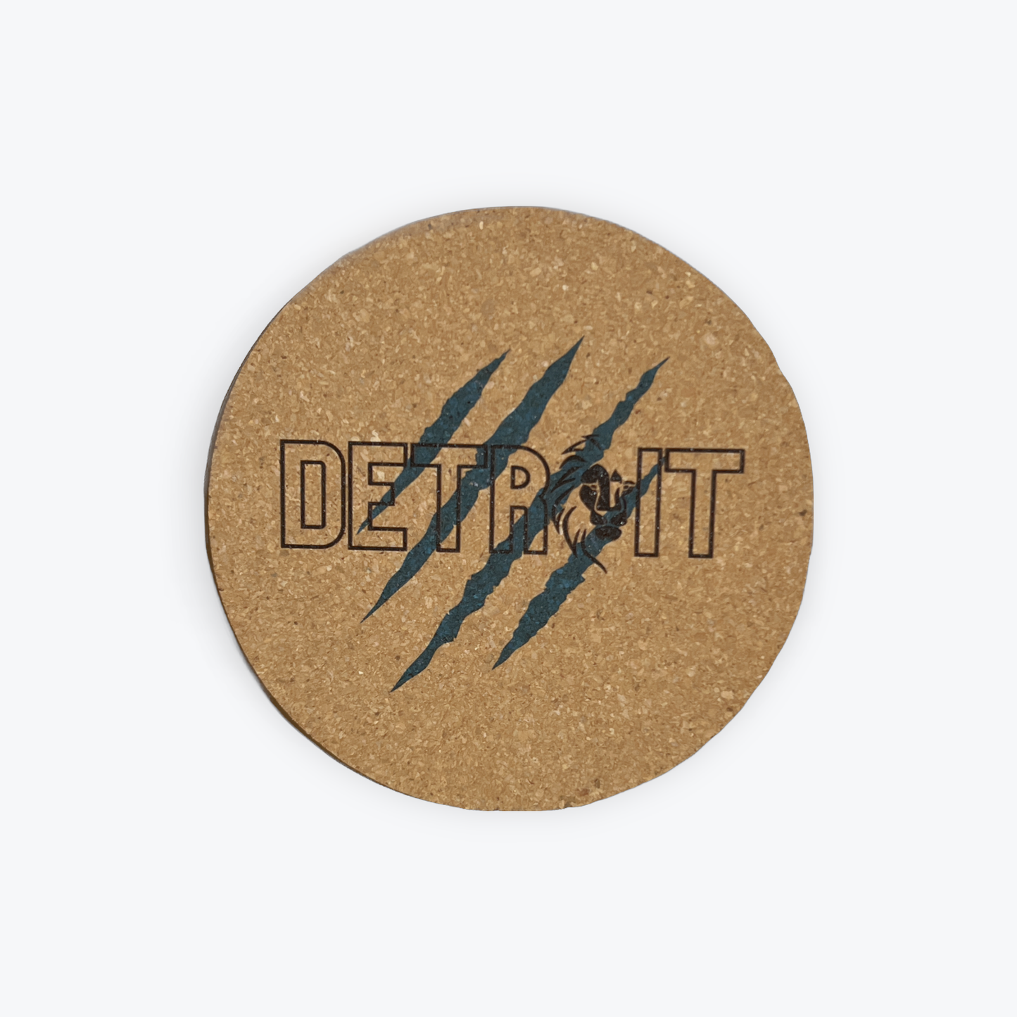 Cork Coaster- Detroit Claw