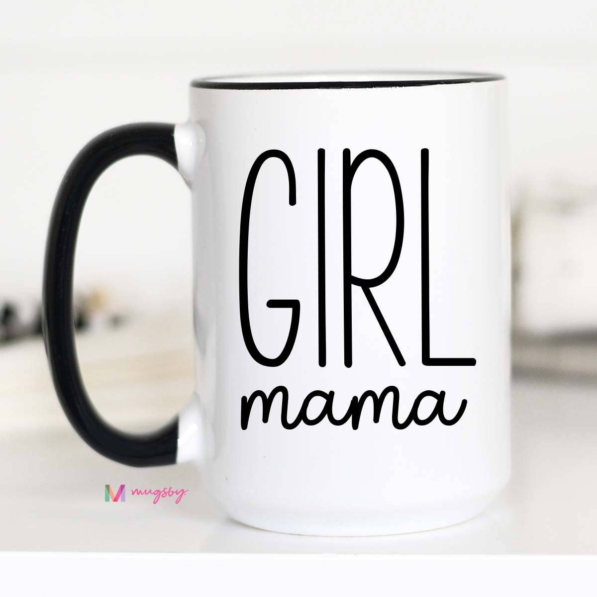 Girl Mama Modern Mother's Day Mug, Girl Mom