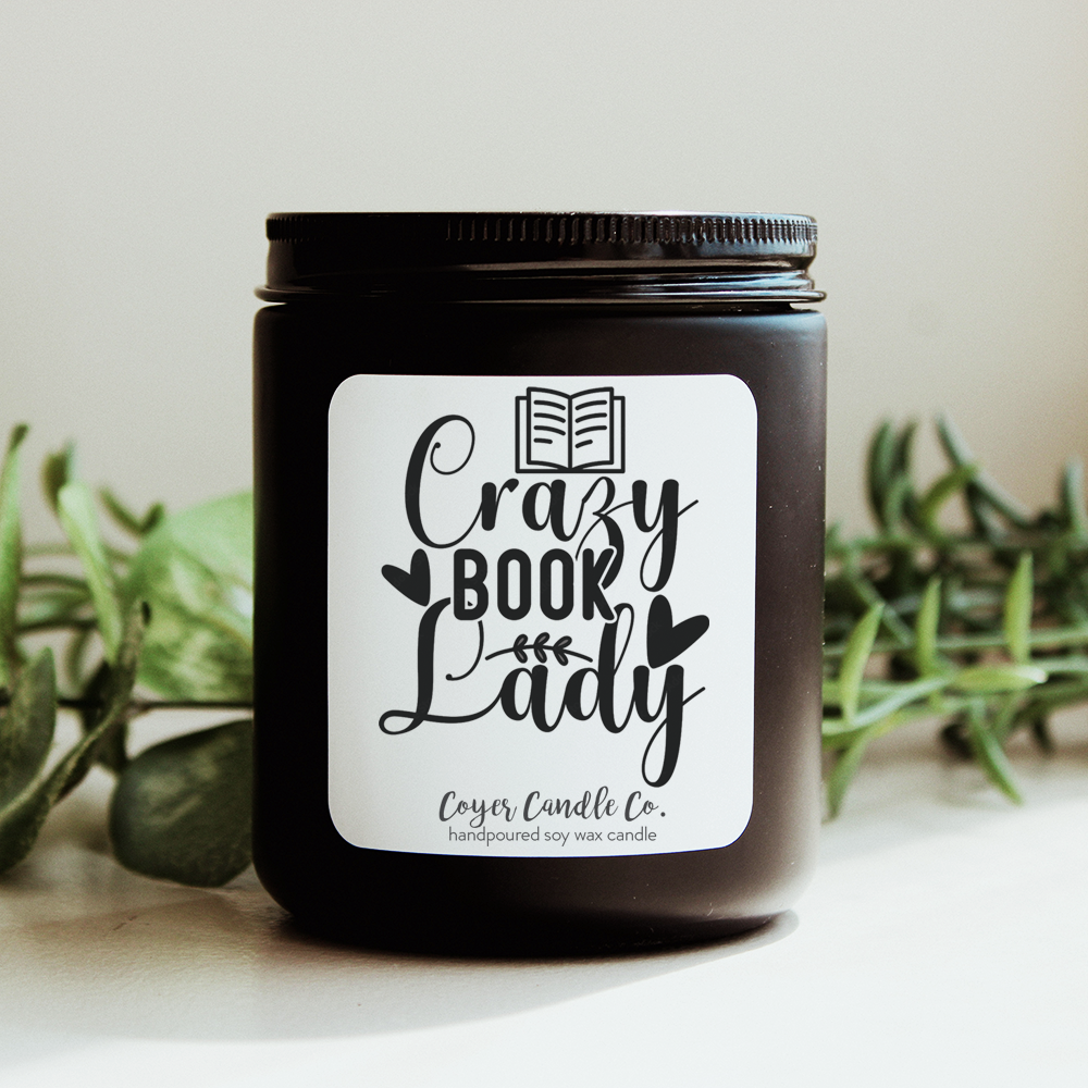 9 oz. Black Jar - Book Love!