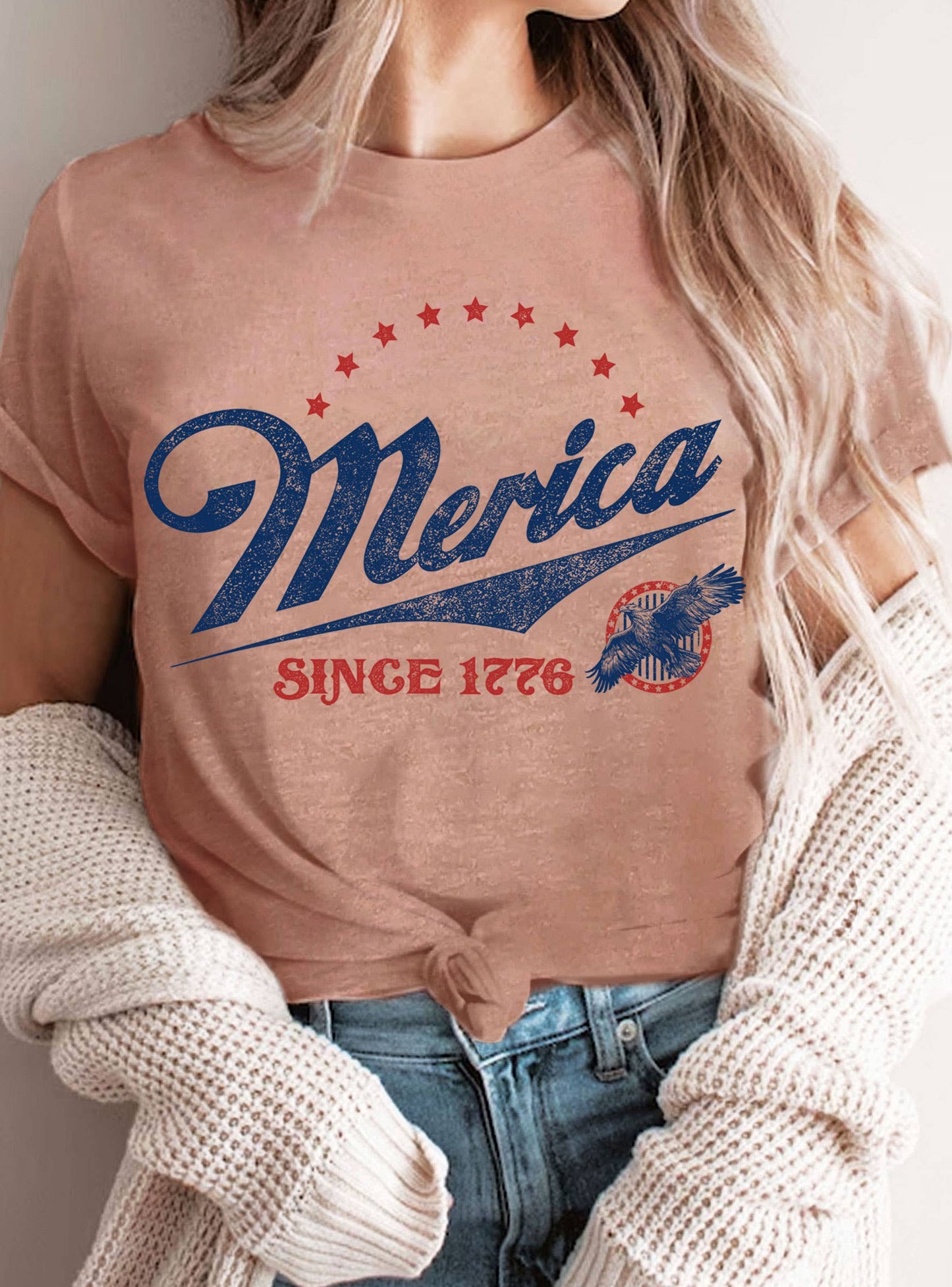 MERICA SINCE 1776 EAGLE GRAPHIC TSHIRTS