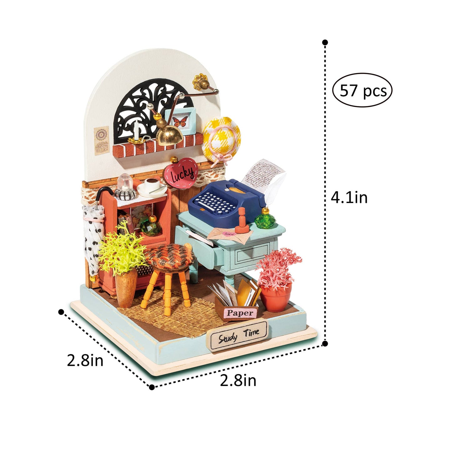 DIY Miniature House Kit: Record Mood (Study)