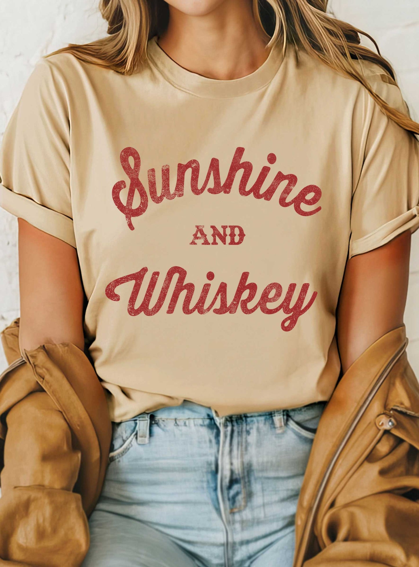 SUNSHINE AND WHISKEY GRAPHIC TSHIRTS