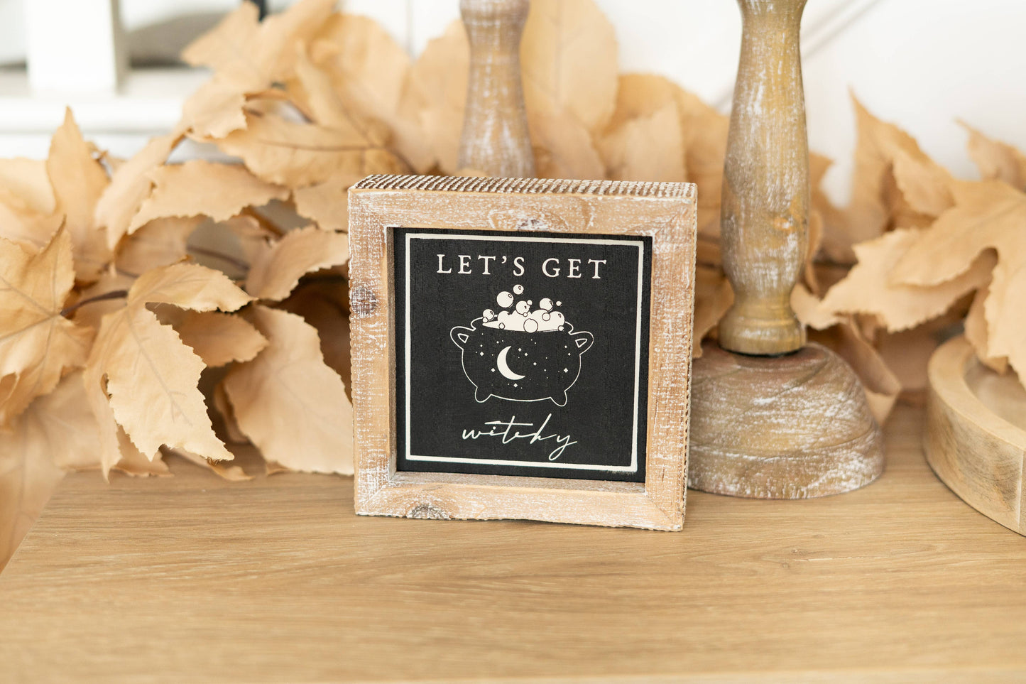 Let's Get Witchy/Thankful Reversible Sign