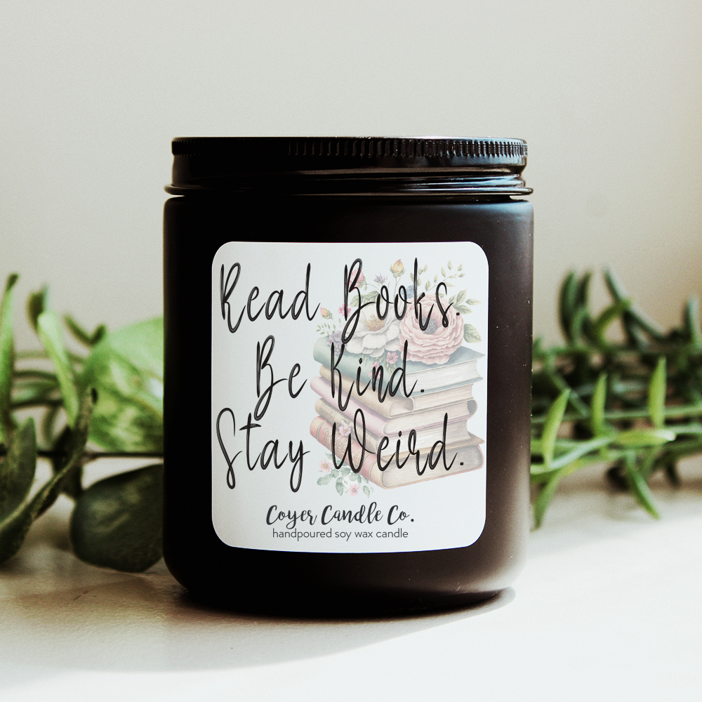 9 oz. Black Jar - Book Love!