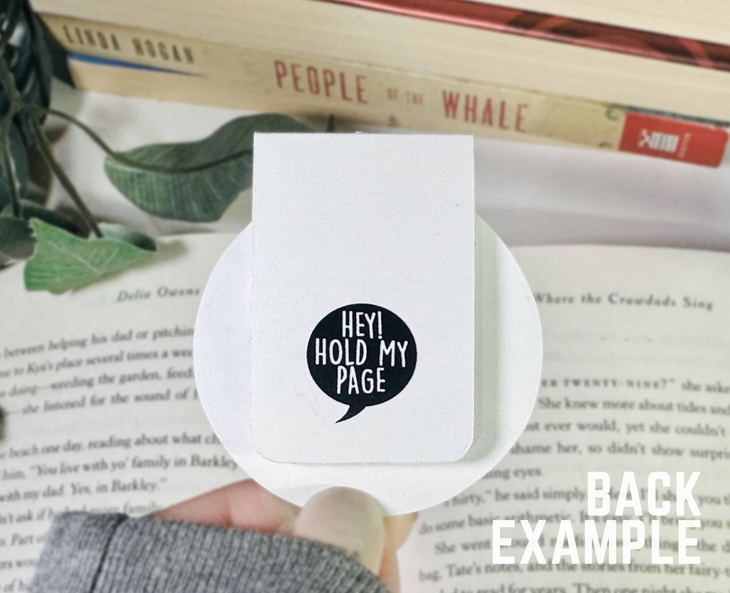 Books Are Lit AF Magnetic Bookmark, Reading Humor Accessory