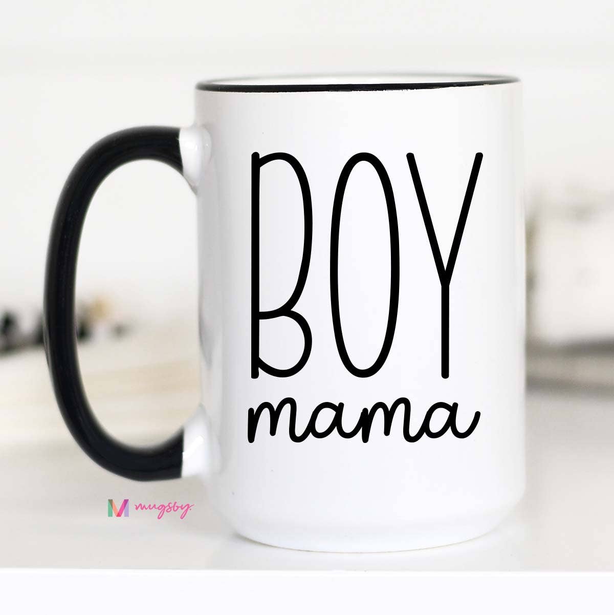 Boy Mama Modern Mother's Day Mug, Boy Mom