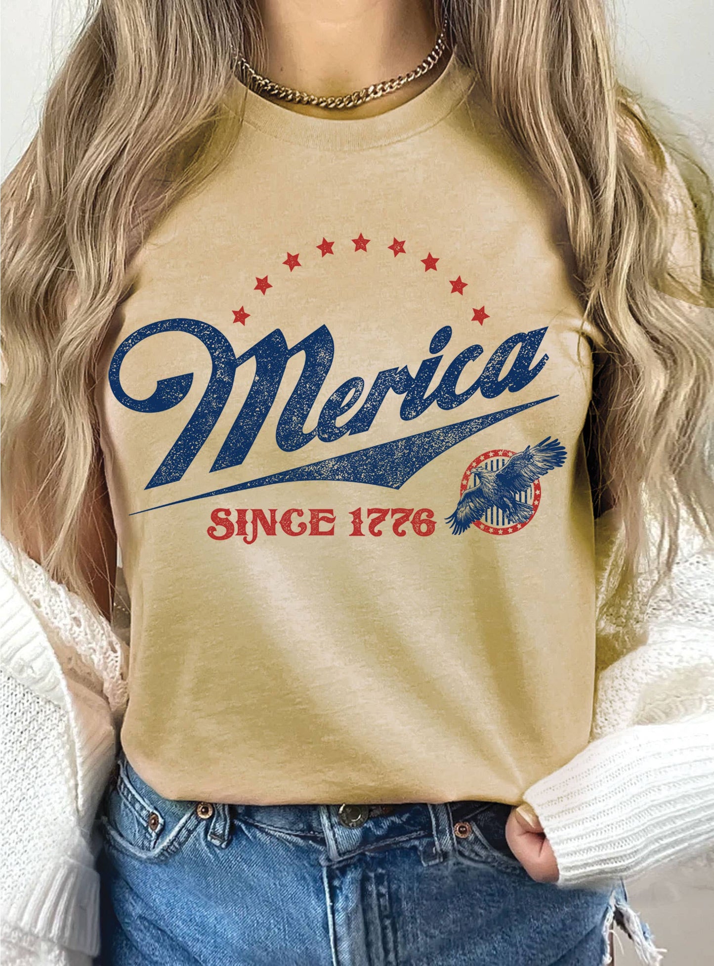 MERICA SINCE 1776 EAGLE GRAPHIC TSHIRTS