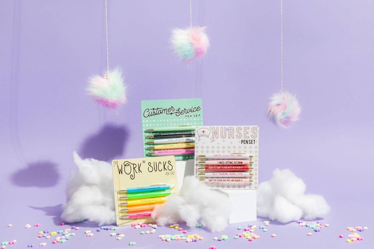 Customer Service Pen Set (funny, gifts, pens, mothers day, relatable, stationery)