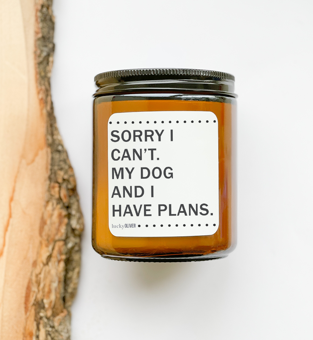 9 oz Smoked Jar Candle Lucky Oliver Collection (Dog Lovers)