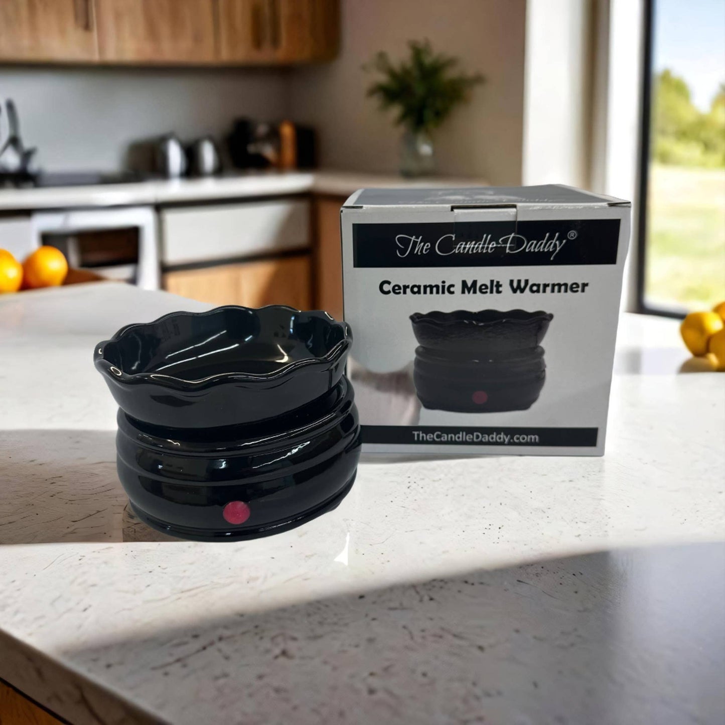 Electric Ceramic Wax Melt and Candle Warmer - Black