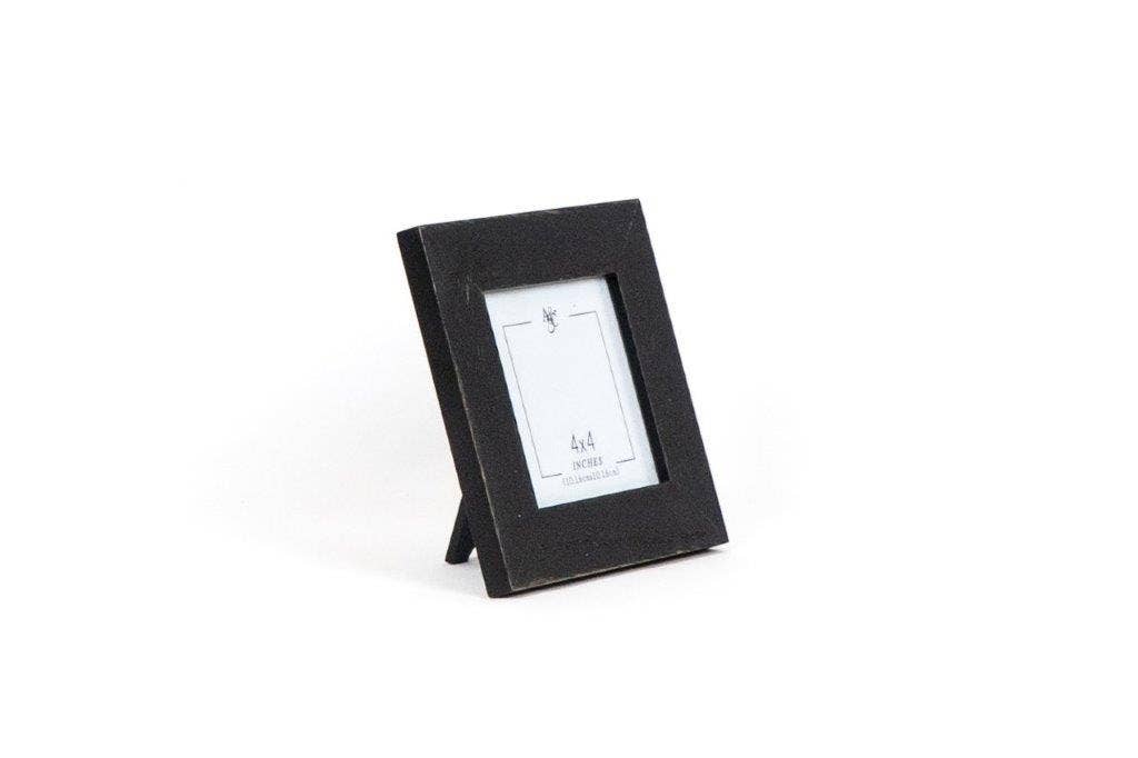 4X4 Black Wood Solid Photo Frame