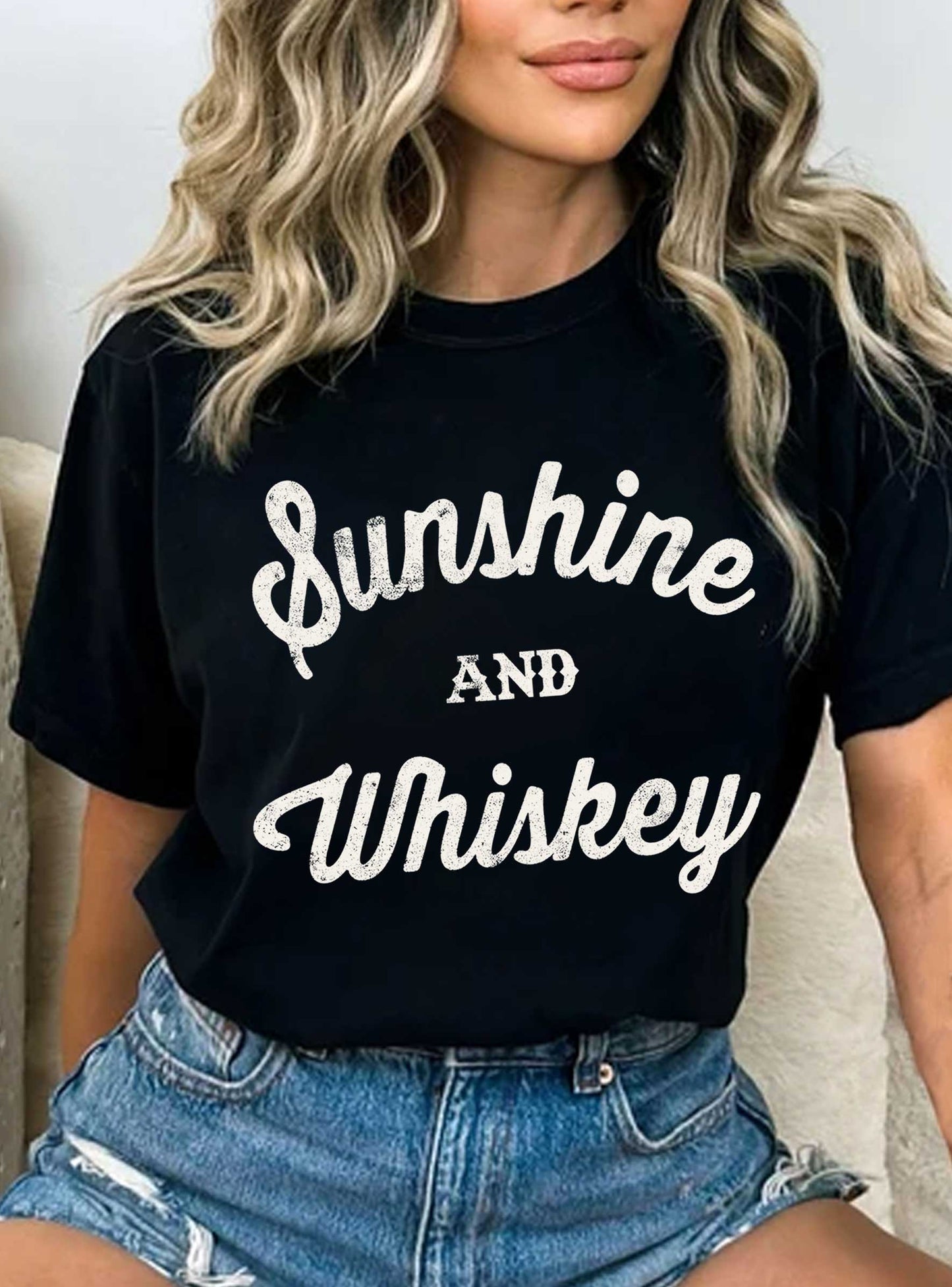 SUNSHINE AND WHISKEY GRAPHIC TSHIRTS