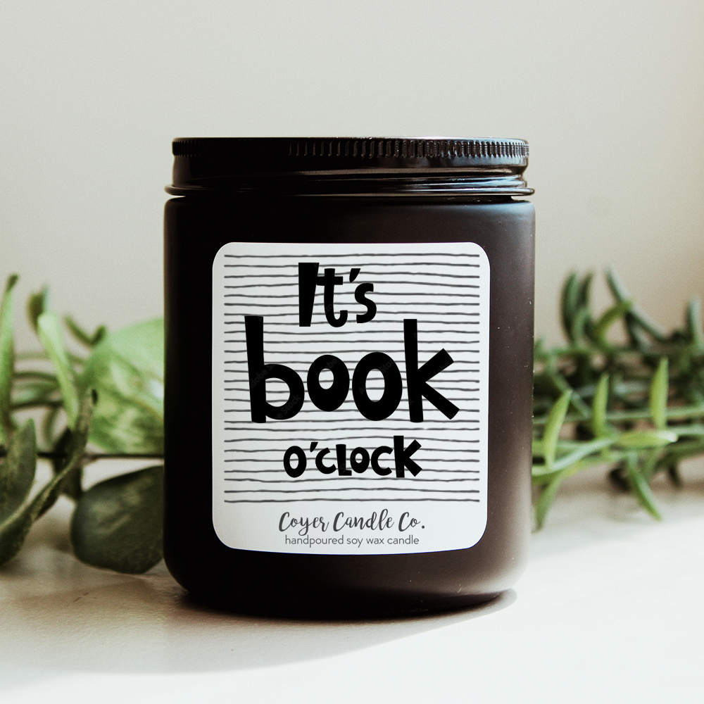 9 oz. Black Jar - Book Love!