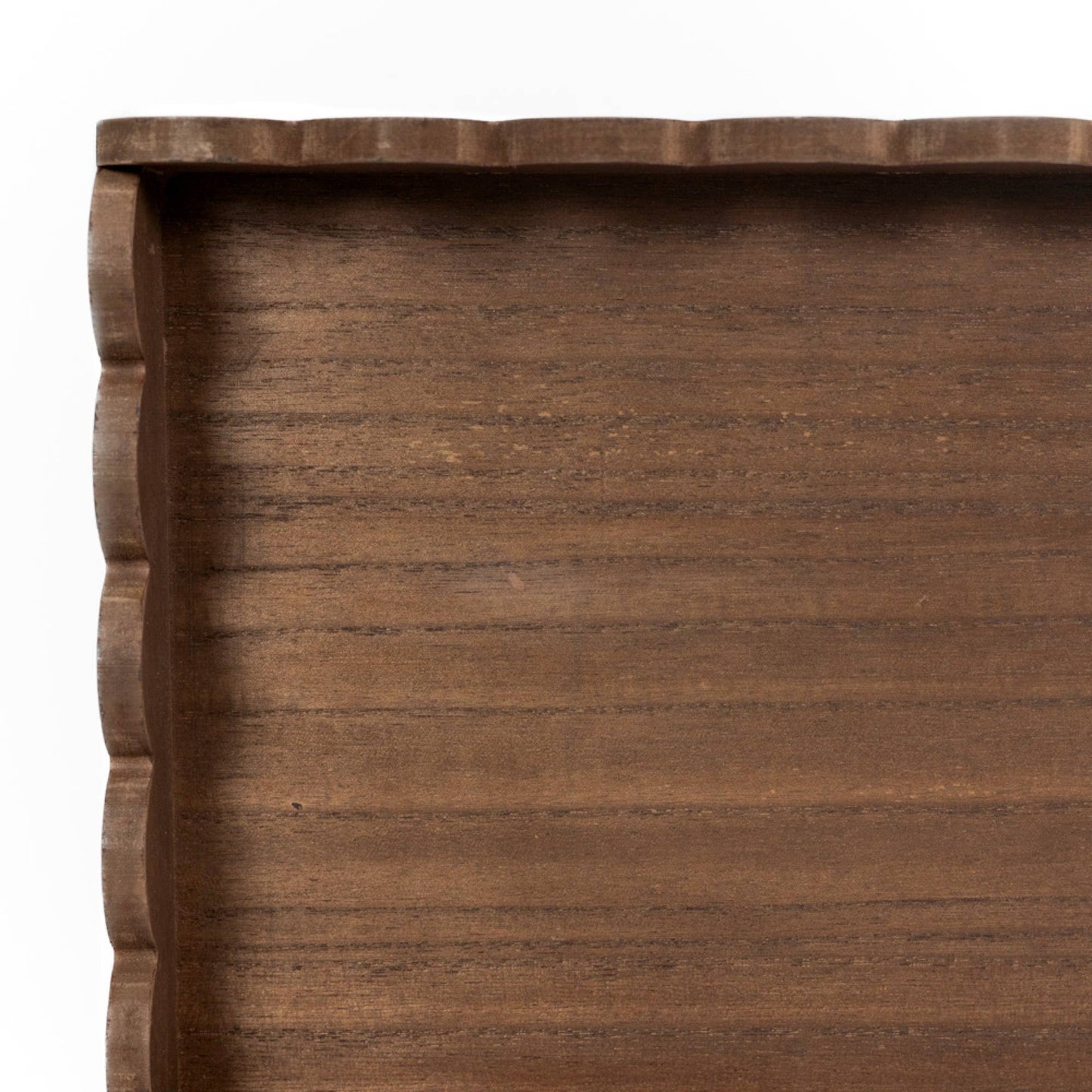 Scallop tray, espresso