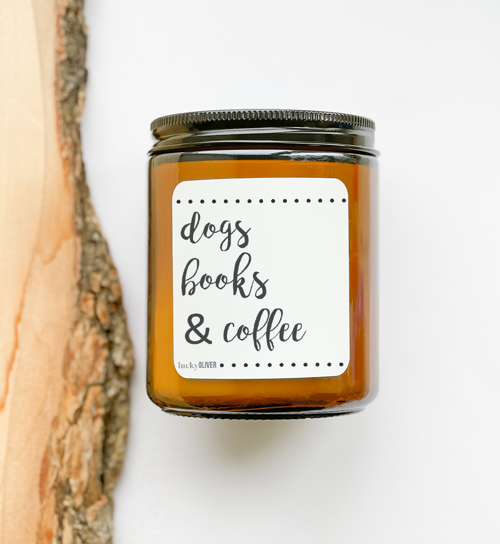 9 oz Smoked Jar Candle Lucky Oliver Collection (Dog Lovers)