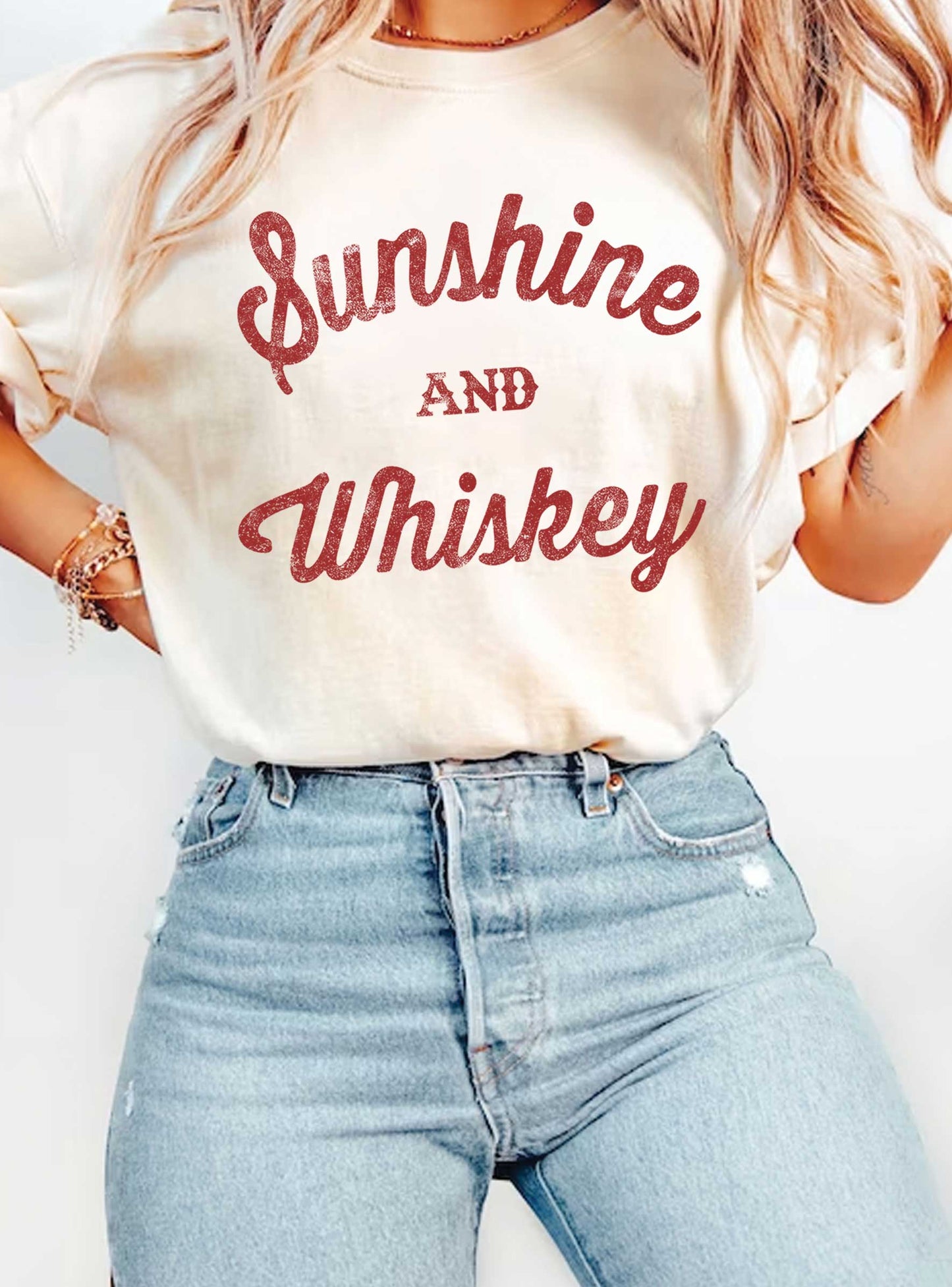 SUNSHINE AND WHISKEY GRAPHIC TSHIRTS