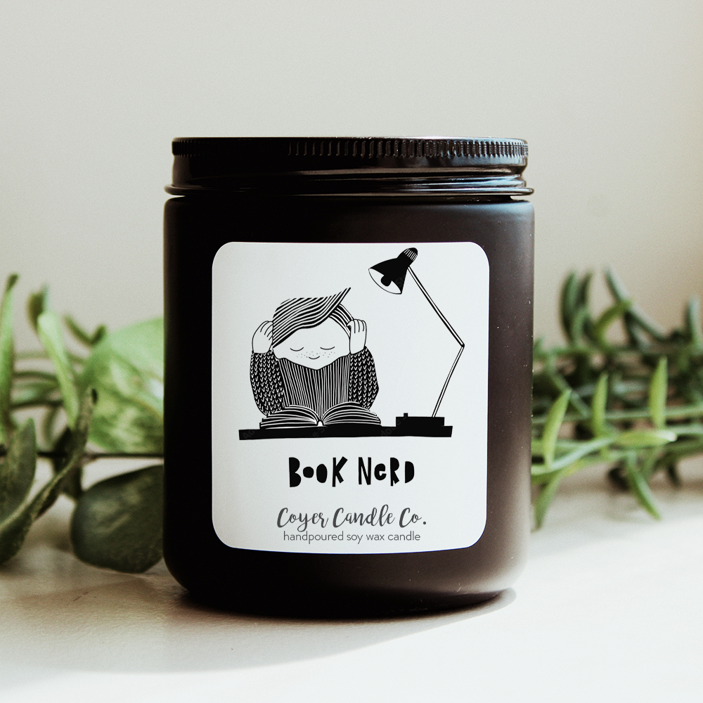9 oz. Black Jar - Book Love!