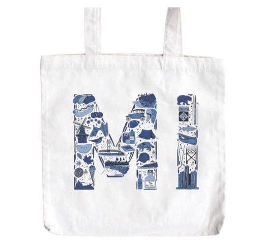 Illustrated MI Tote Bag
