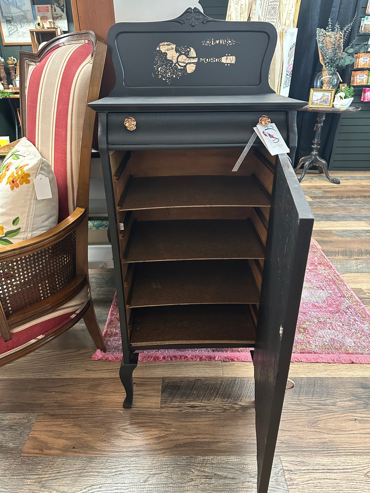 Antique Sheet Music Cabinet