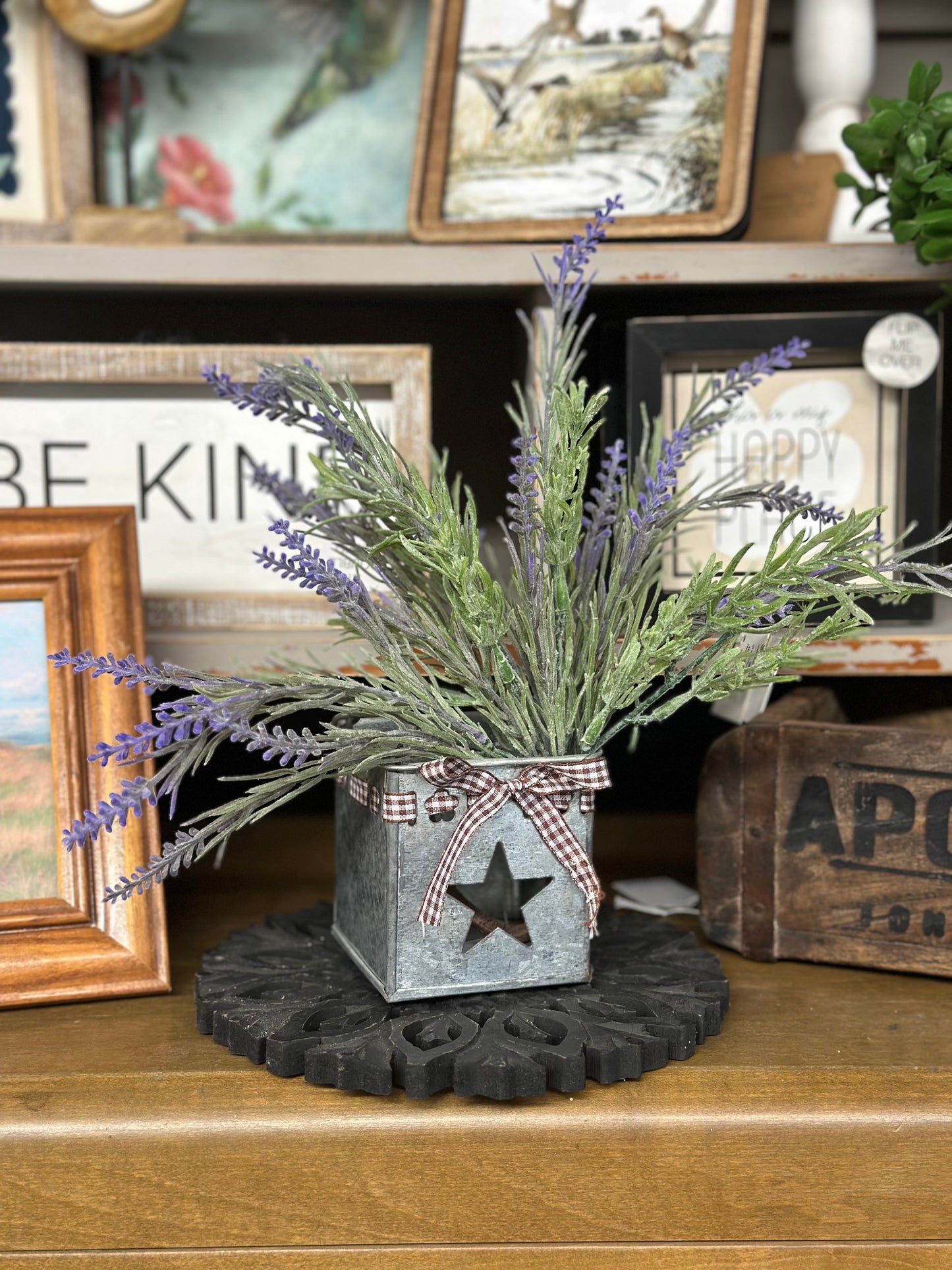 Galvanized Star Container