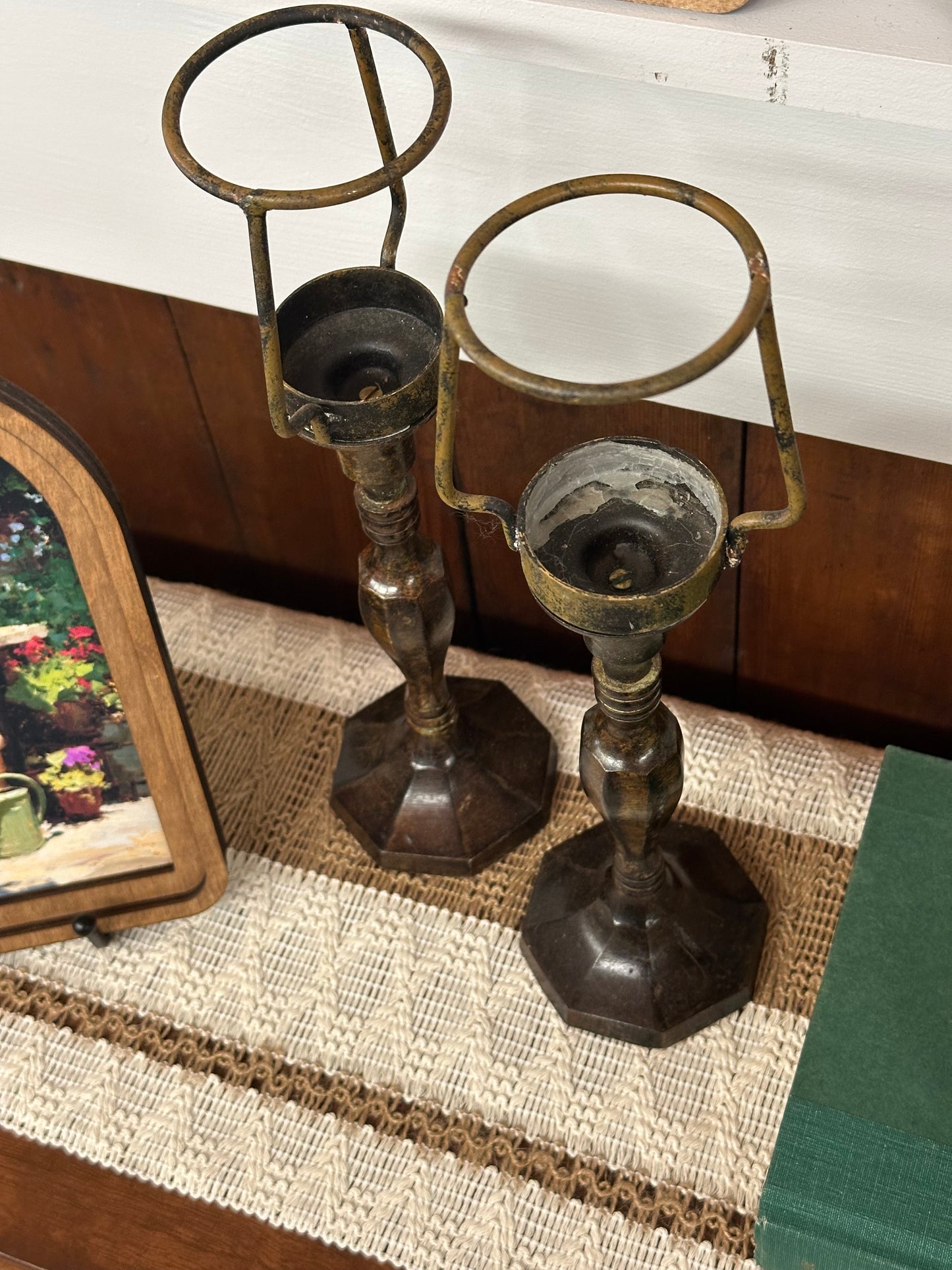 Metal Candlesticks, set of 2