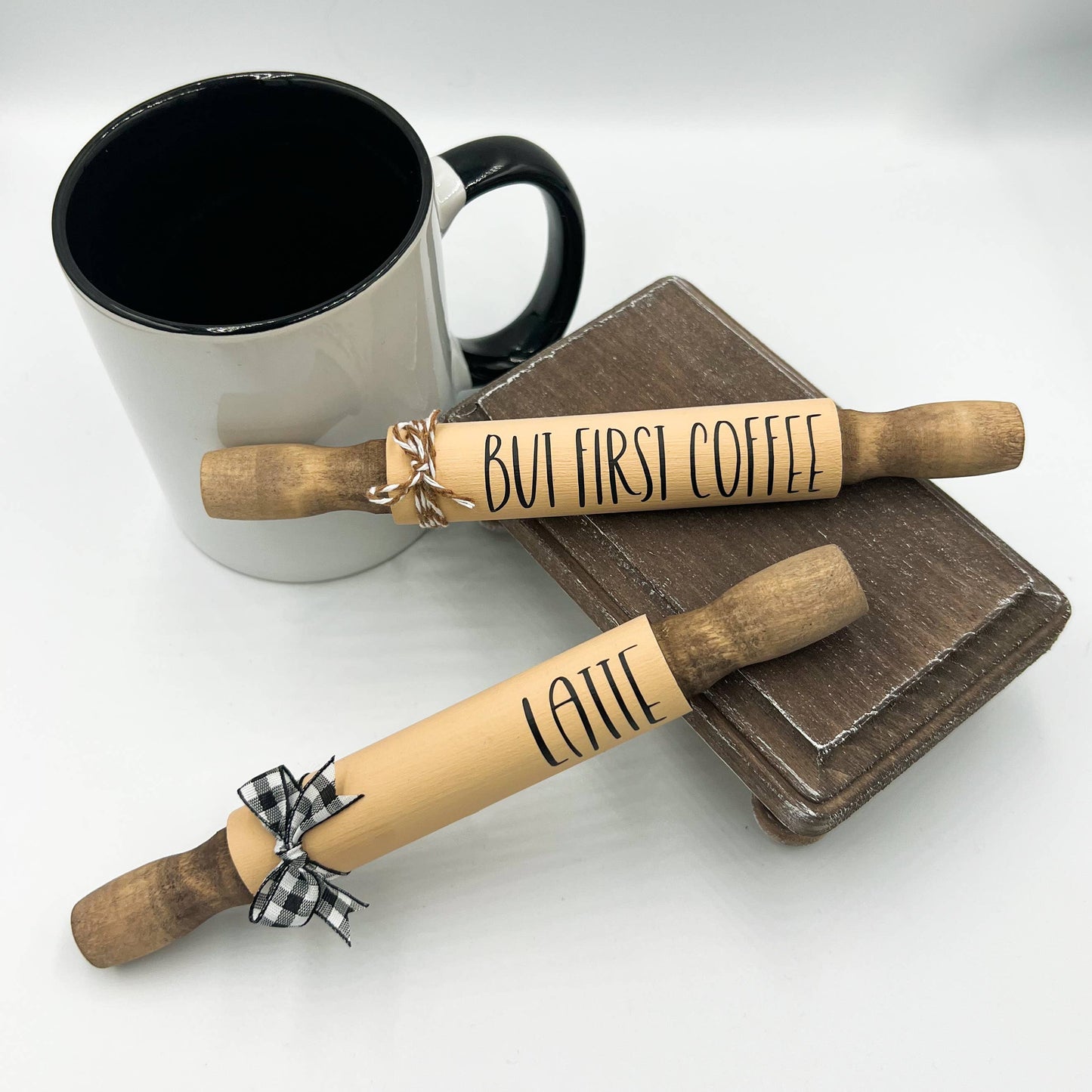 Coffee bar decor | Coffee tiered tray | Neutral home decor