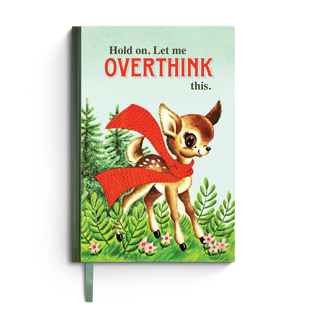 Hold On. Let Me Overthink This. - Funny Vintage Notebook