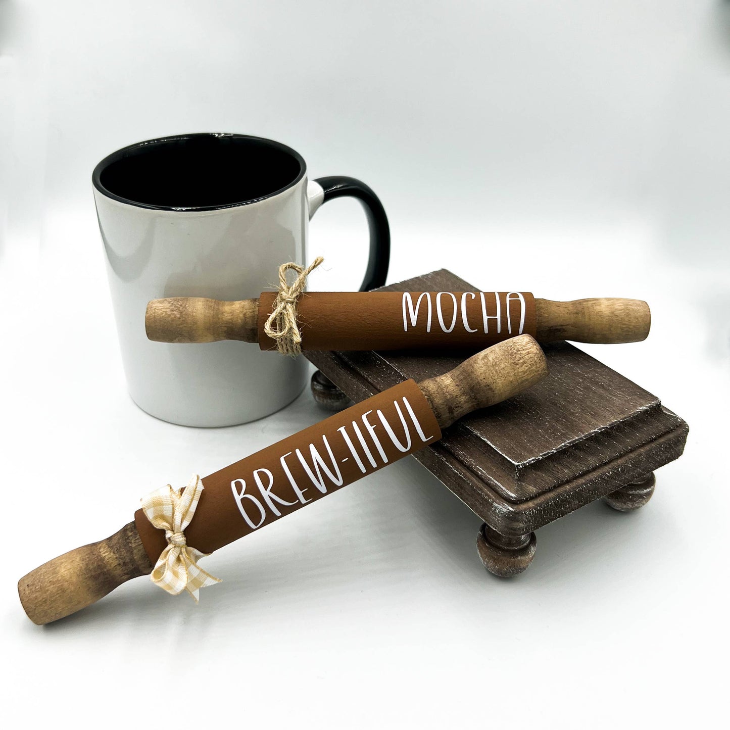 Coffee bar decor | Coffee tiered tray | Neutral home decor