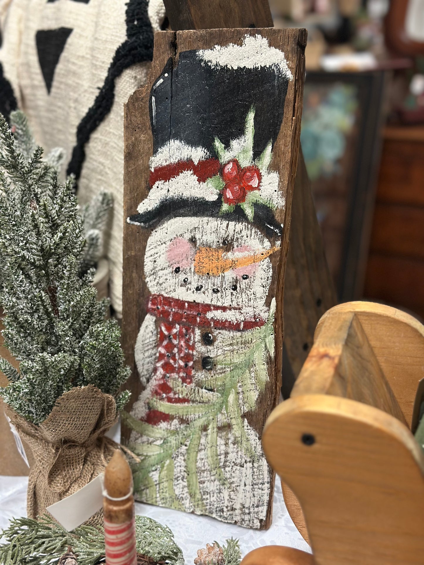 Rustic Snowman Art
