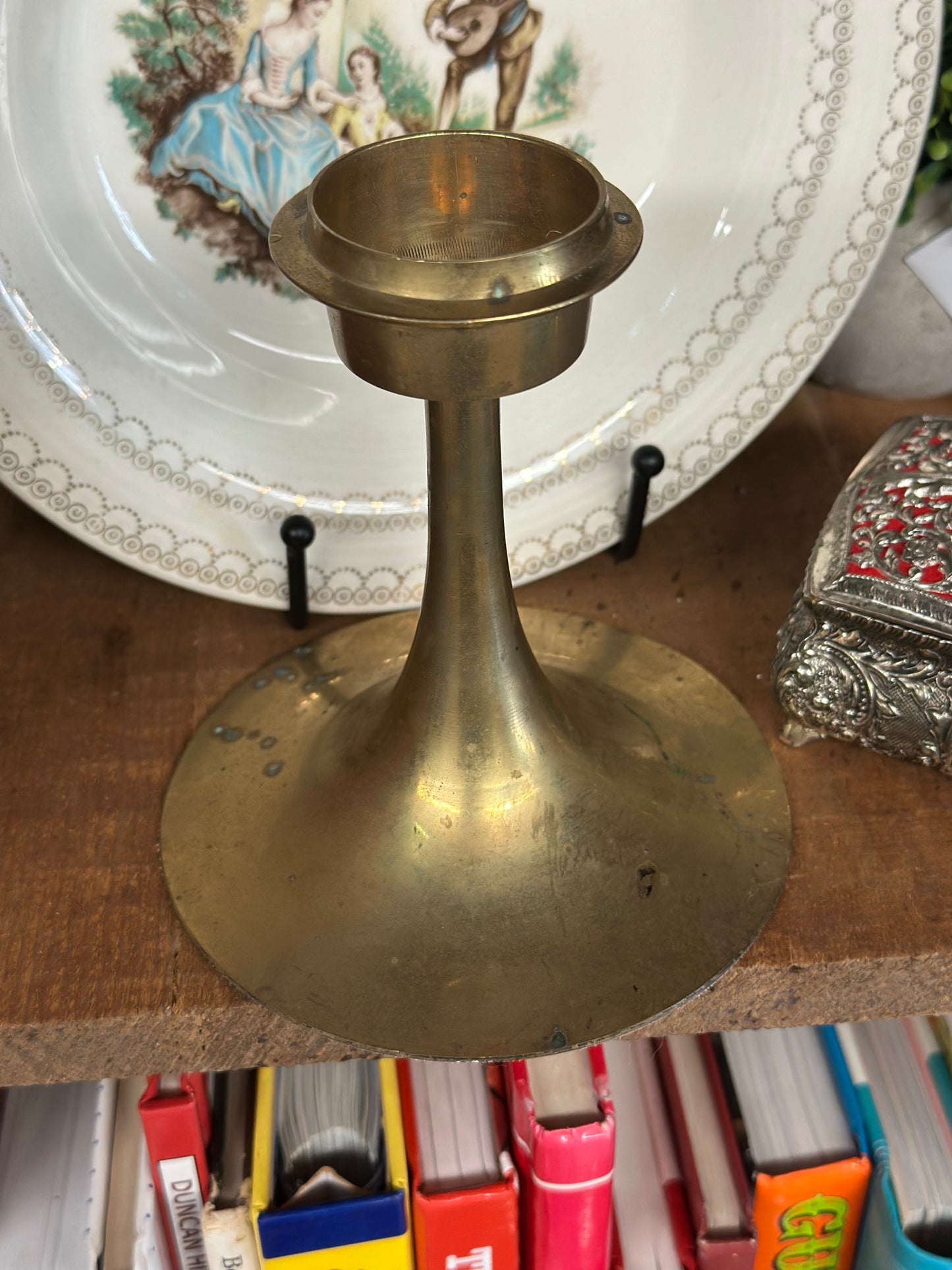 Vintage Brass Votive Taper Holder
