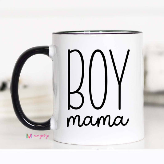 Boy Mama Modern Mother's Day Mug, Boy Mom