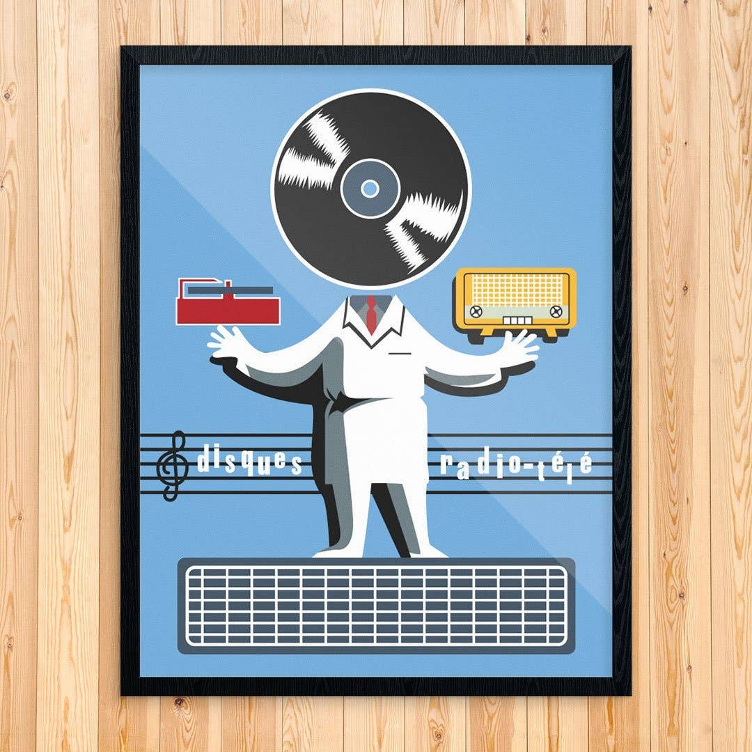 Disques  LP & Radio Man Print