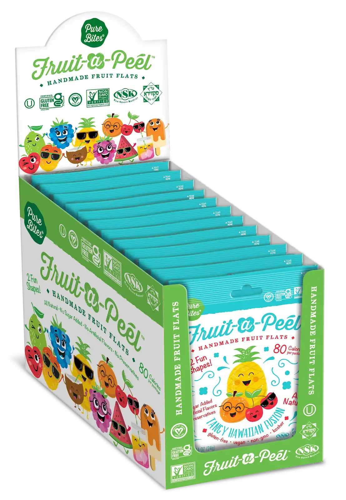 Fruit-a-Peel Tangy Hawaiian Fusion  Fruit Flats