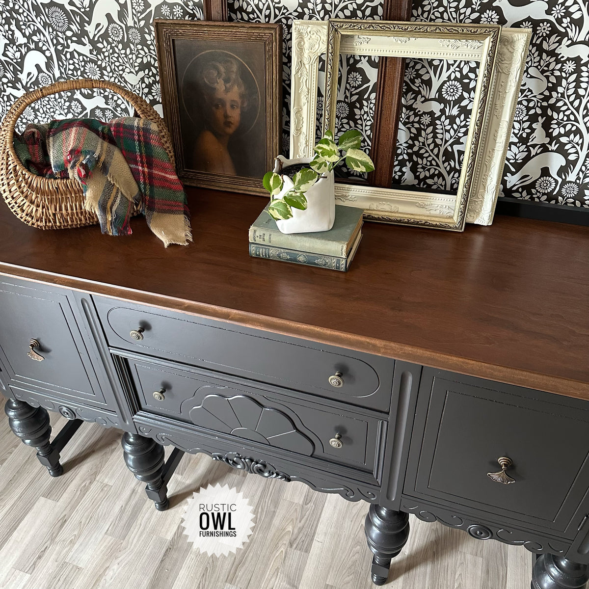 Black Jacobean Buffet