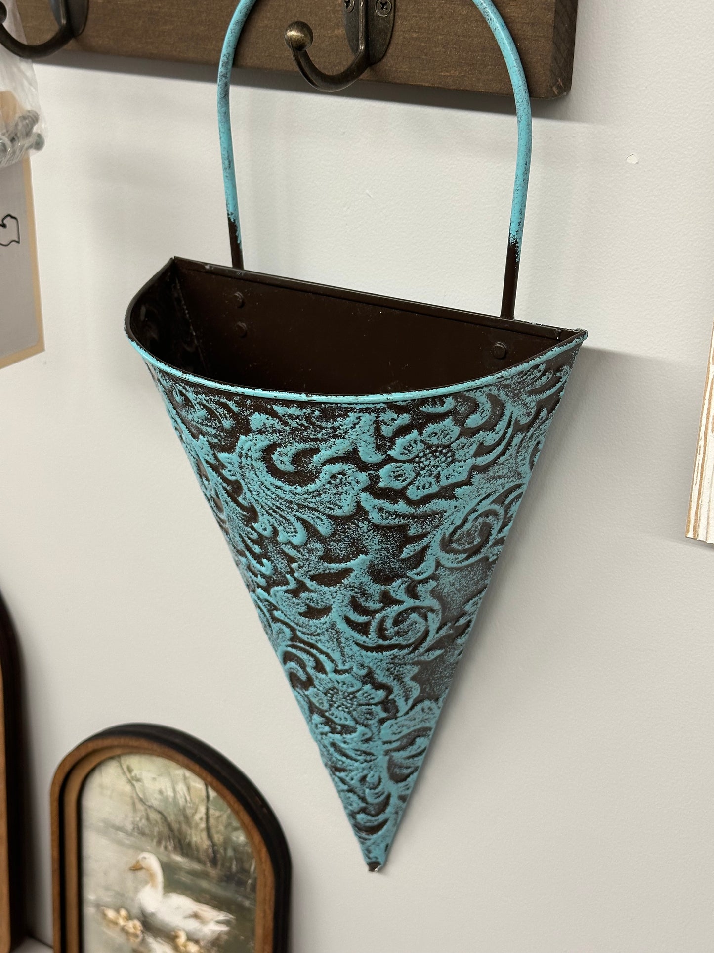 Turquoise Wall Planter