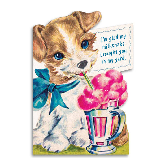 Milkshake Theme Valentines Card