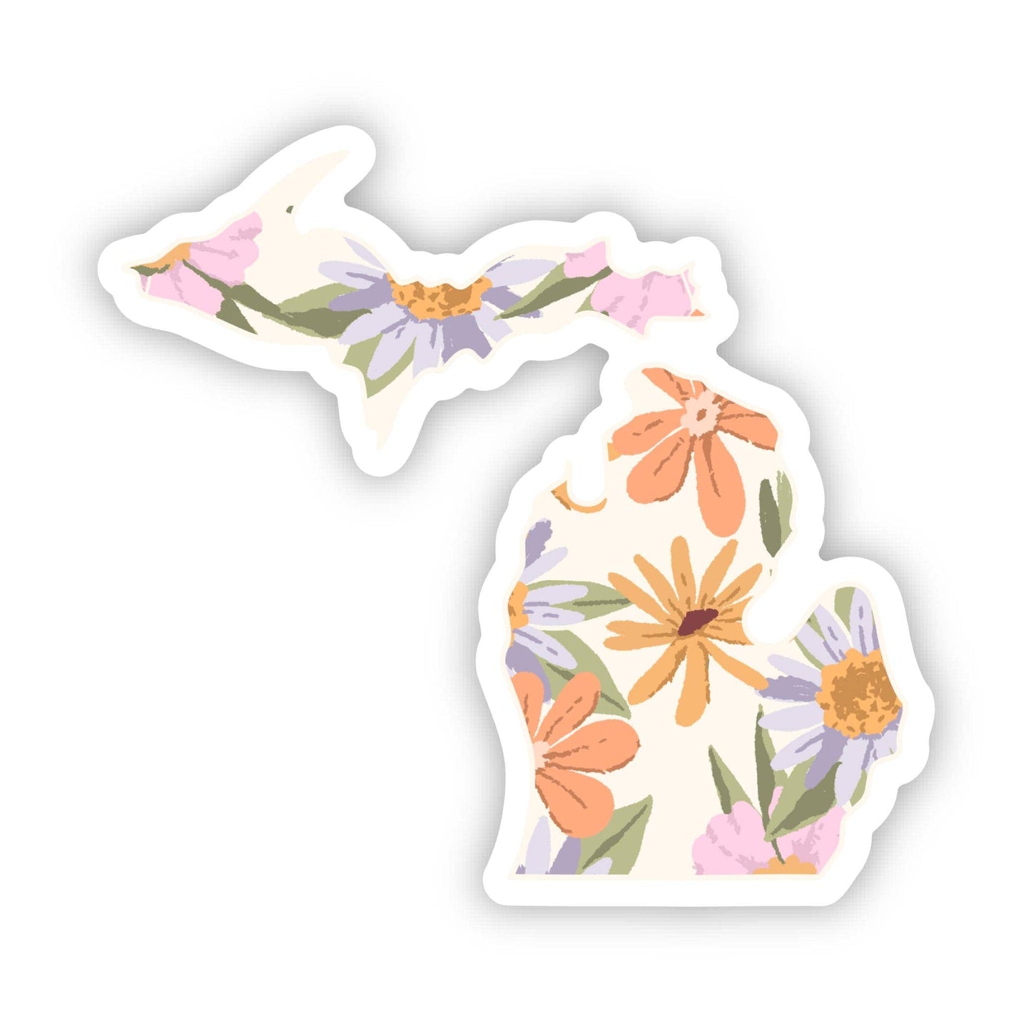 Michigan Floral Pattern Sticker